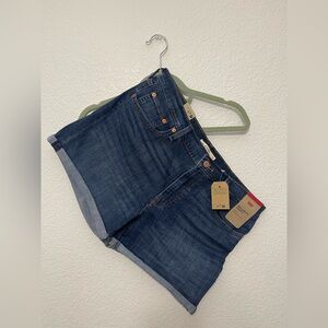 Levi's Dark Blue Mid-Length Shorts